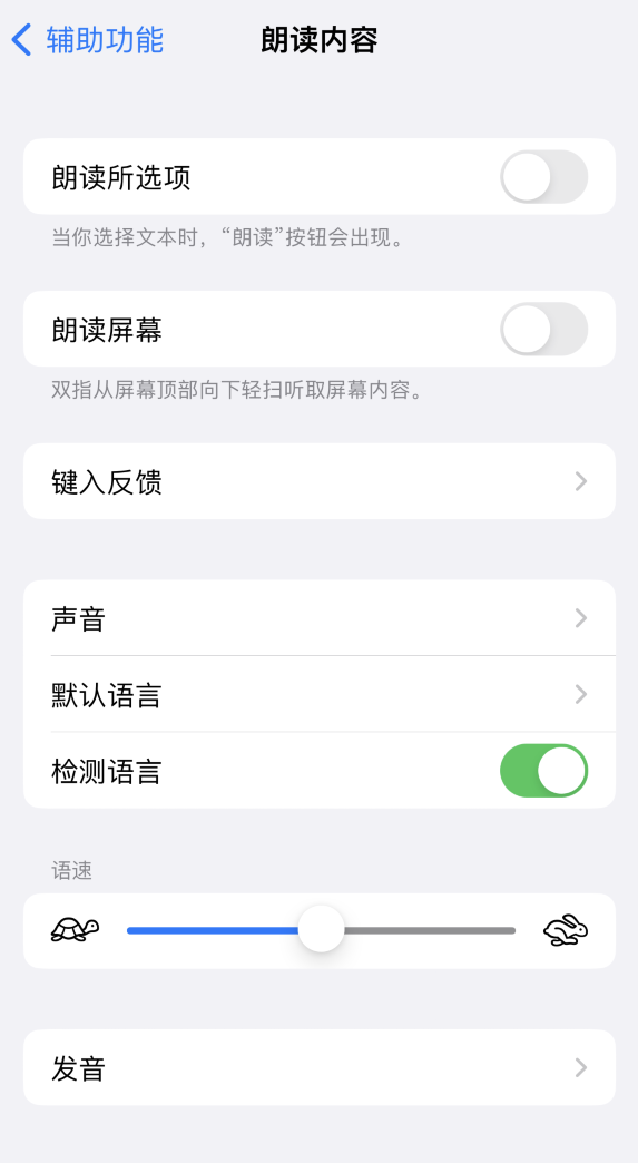 炎陵苹果服务网点分享iOS 16 小技巧：让 iPhone 朗读屏幕上的内容或所选择的文本 